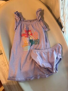Disney Lilac Ariel Tank Dress & Bloomer Set